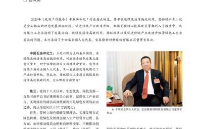 突破传统走绿色转型之路——访十四届全国人大代表、amjs澳金沙门董事长焦云
